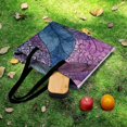thumbnail image 6 of Intricate Watercolor Floral Pattern Design Picnic Blanket Waterproof Outdoor Beach Blanket Hand-held Pad Suitable for Travel, Camping, Beach, Family Gatherings, 6 of 8