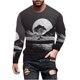thumbnail image 2 of Blusas y camisas de manga larga y cuello redondo para hombre, camisetas informales con estampado de cuello redondo, blusas de manga corta para hombre, 2 of 5