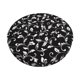 thumbnail image 1 of Disketp Black White Leaves Funda Redonda para Taburete, Funda de Cojín para Silla de Bar Suave y Elástica-14 inch, 1 of 7
