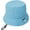 Blue, variant on CoCopeaunts Summer Bucket Hat for Women Drawstring Adjustable Chin Strap Unisex Casual Simple Plain Street Fisherman Hat for Men