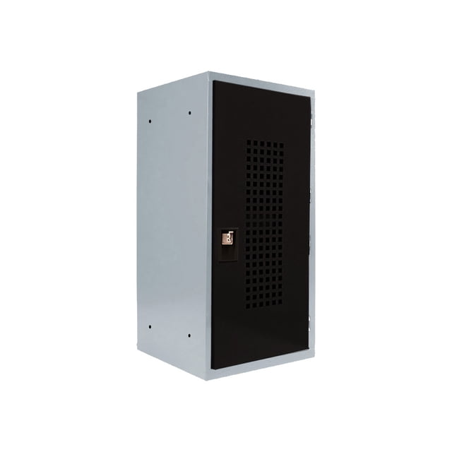 Locker Casillero Multiusos Alvek 1 Puerta Tipo Cuadro Color Negro — Sistema para Candado