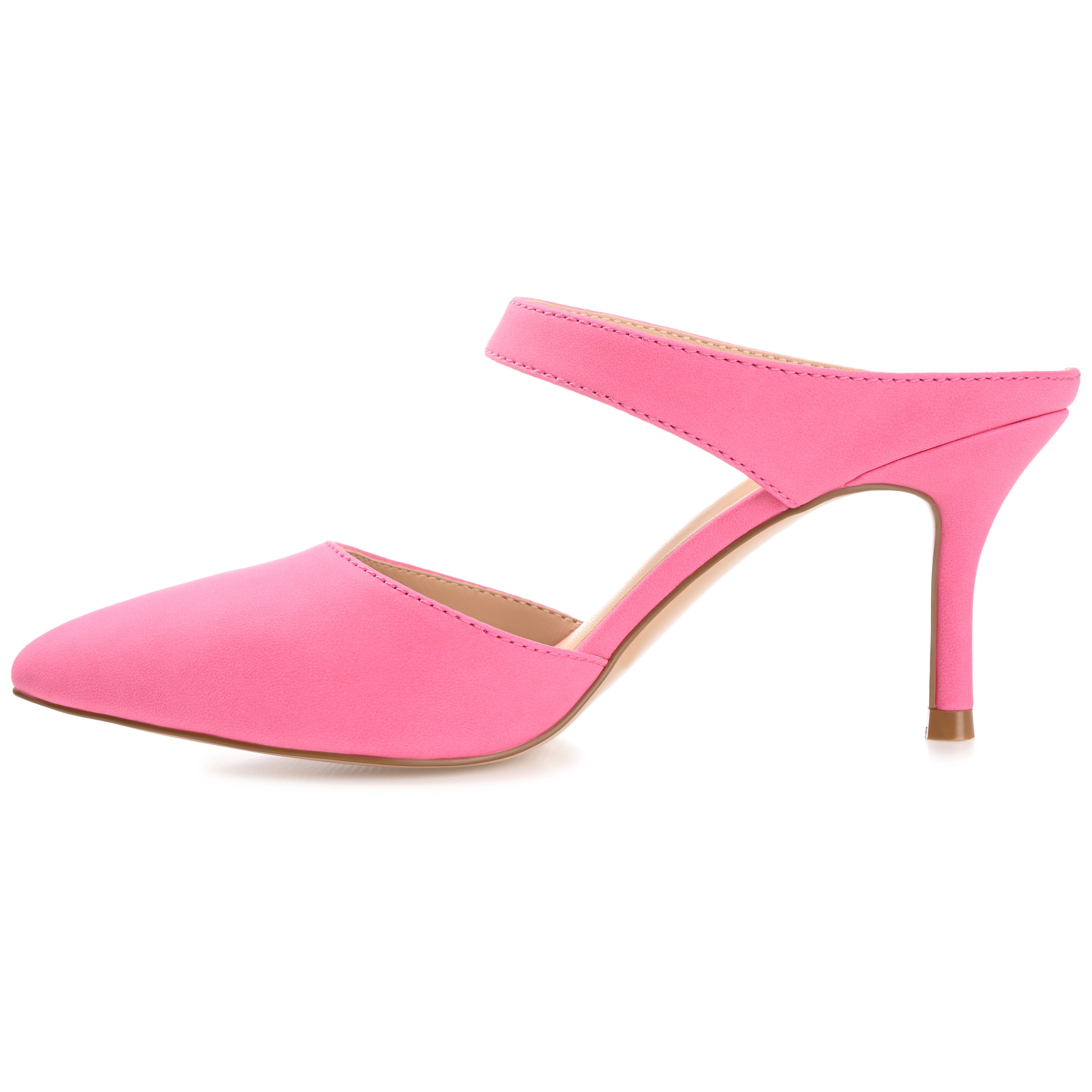 Journee Womens Maevali Mules Mid Stiletto Pointed Toe Pumps