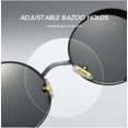 thumbnail image 5 of Vintage Steampunk Retro Metal Marco redondo Marco Gafas de sol Negro Sincero Electrónica, 5 of 5