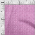 thumbnail image 2 of oneOone Coton Cambric Rose Fuchsia Tissu Floral Matière de Robe Tissu Imprimé Tissu au Mètre 56 Pouces de Large, 2 of 4