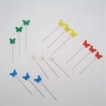 thumbnail image 3 of Alfileres de : alfileres plana de 100 piezas, alfileres de acolchado rectos s de mariposa para confección, joyería y BLESIY Pasador de costura de confección, 3 of 7