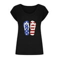 thumbnail image 4 of Wycnly Womens 4th of July Tank Tops Loose Fit Breathable Patriotic Shirts Vest Summer Fashion Independece Day Graphics V-Neck Sleeveless Blouse Black m, 4 of 5