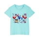 thumbnail image 1 of Vestido Corto de Verano Niños Niños Niñas Camiseta de Algodón Cuello Redondo Lindo Día de la Independencia Imprimir Top, 1 of 5