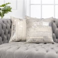 thumbnail image 5 of Pasargad Home Safari Striped Silver Cowhide 17 Inch Decorative Throw Pillow, 5 of 5