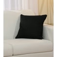 thumbnail image 2 of Mainstays Solid Texture Polyester Square Decorative Throw Pillow, 18" x 18", Black, 2 of 5