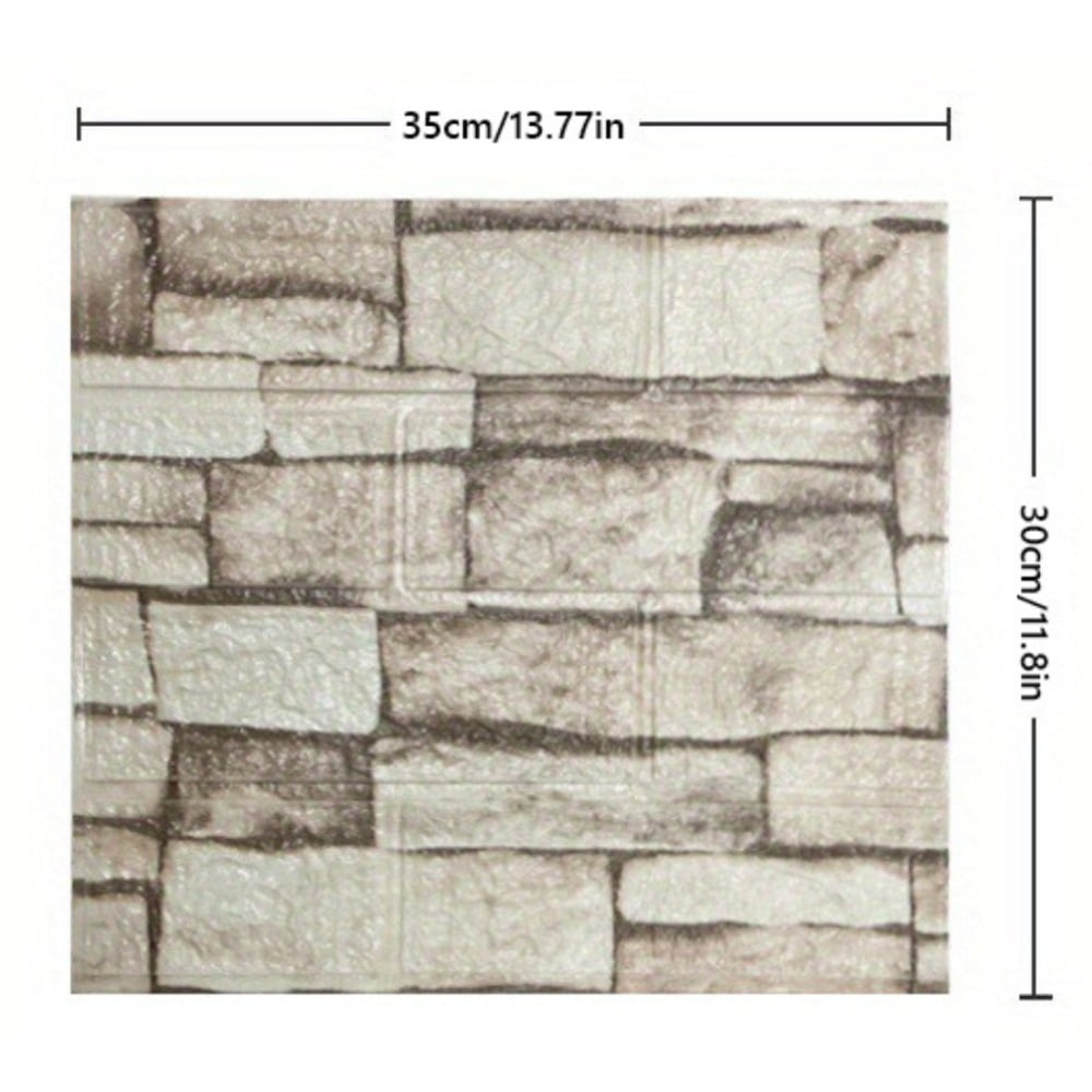 50pcs/100pcs 3D Wood Grain Wall Tile Stickers – Self-Adhesive, Waterproof, Shock-Resistant Ceiling & Wall Panels, Easy to Clean and Cut, for Kitchen, Living Room, Bathroom, Hallway