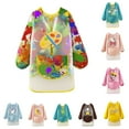 thumbnail image 2 of MUXiin Art Smock For Kids 8-12,Children's Painting Apron, Waterproof Painting Coat, Adjustable Craft Apron, Long Sleeves for 5-11 Years, Boys and Girls, for School Art, 2 of 4