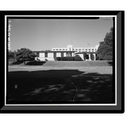 Historic Framed Print, Oakland Naval Supply Center, Administration Building-Dental Annex-Dispensary, Between E & F Streets, East of Third Street, Oakland, Alameda County, CA - 2, 17-7/8" x 21-7/8"