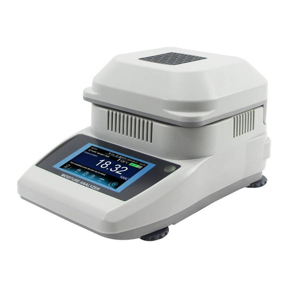 Moisture Analyzer Machine, Halogen Heating Lab Moisture Analyzer, 120g Capacity, 0.001% Readability, Lab Moisture Tester for Rapid Moisture Test Coffee Moisture Meter
