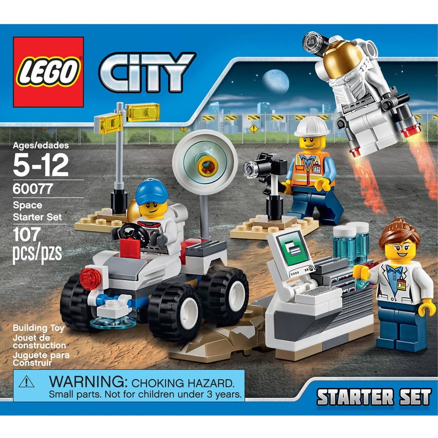 Astronaut LEGO City MiniFigure: Space Port 60077 with Jetpack and Flashlight 
