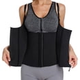 thumbnail image 4 of POP CLOSETS Waist Trainer Corset for Women, Tummy Control Workout Body Shaper Weight Loss Vest Tank Top with Zipper & Hooks, 4 of 7