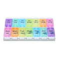 thumbnail image 2 of Herwey Pills Organizer 14 Grids Multiple Colors Large Capacity Separate Lightweight Portable Pills Container,Pills Container,Pills Case, 2 of 8