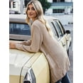 thumbnail image 2 of Zeagoo Women's 2025 Fall Long Batwing Sleeve Open Front Chunky Knit Cardigan Sweater, 2 of 7
