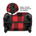 thumbnail image 4 of Balery Luggage Cover Buffalo Plaid Red Black Print Suitcase Covers for Luggage Elastic Washable Suitcase Protector Fits 18-32 Inch Luggage-Large, 4 of 9