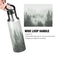 thumbnail image 4 of Yayeee 20oz Insulated Water Bottle Double Wall Stainless Steel with Flip Straw Lid, Foggy Forest, 4 of 7