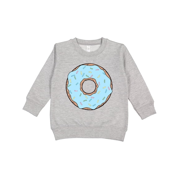 Inktastic Blue Donut with Sprinkles Toddler Sweatshirt