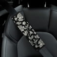 thumbnail image 4 of WYYP Fine Foliage Lace Car Seat Belt Pad Cover Car Interior Decor 1Pcs, 4 of 5