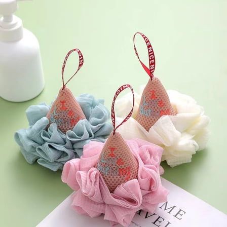 VBODN Bath Sponge,Bath Loofah Clearance,Cute Bath Loofahs Sponge Pouf Mesh Body Shower Exfoliating for Women Kids Girls Boys
