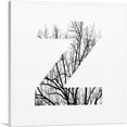 thumbnail image 1 of ARTCANVAS Tree Branches Alphabet Letter Z Canvas Art Print - Size: 18" x 18" (1.50" Deep), 1 of 9