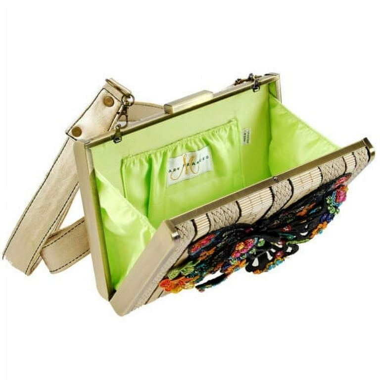 Mary Frances Butterfly Fantasy Embellished 3 D Butterfly Bag Handbag Purse New