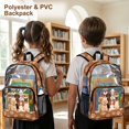 thumbnail image 4 of Whosucclay Paw Prints 17 Inch Wide Shoulder Straps School Backpack for Boys Girls, Large Capacity Transparent Clear Backpack for High School Elementary, 4 of 10