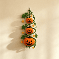 thumbnail image 3 of Crochet Spiral Ornament DIY Kit, Halloween Pumpkin Vine Hanging Craft, 5.90 in Seasonal Door and Wall Decor Project for Adults, 3 of 4