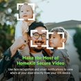 thumbnail image 3 of Timbre con vídeo inteligente WeMo - Vídeo seguro Apple HomeKit con HDR - Cámara con timbre con vídeo de productos para el hogar inteligente - Timbre con anillo para sistema de cámara de seguridad - Ti, 3 of 5