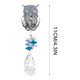 thumbnail image 5 of Crystalline Suncatcher Window Hanging, Crystal Balls Chain Strap Ornament, Colorful Garden Home Christmas Party Wedding Decor, Large Faceted Crystals, LED Lighted Crystals, 12 Inches, 5 of 8