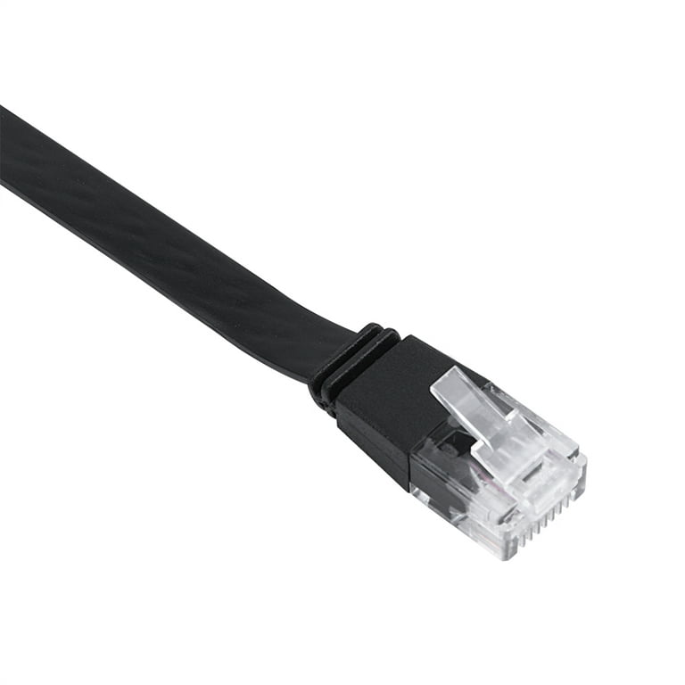 Cat6 Ethernet Cable, Retractable Ethernet Cable, 1m/2m Adjustable Retractable  CAT6 RJ45 Lan Network Cable Cord Black[2m] 