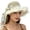 Khaki, variant on Delayuji Womens Bowknot Hat Lace Ribbon Decor Breathable UV Protection Summer Hats Travel Stylish Floral Hat Portable Outdoor beach hat Daily Sun Cap