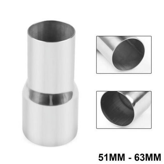 2" 51mm To 2.5" 63mm OD Exhaust Pipe Adapter Reducer Connector Stainless Steel