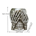 thumbnail image 3 of GZJCKJY New Creative Skeleton Flower Pot 3pcs Flower Pot Decoration Suitable for Miniature Succulent Decorative Pen Rack Container Household office Shelf Decorative Gifts Resin Flower Garden Supplies, 3 of 8