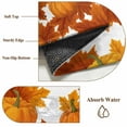 thumbnail image 6 of Kitchen Runner 2 x 6 Ft, Thanksgiving Non-Slip Residential Carpet, Fall Orange Pumpkin Maple Leaves Farmhouse Indoor Crawling Mats Runner Rugs for Living Room/Dining Room/Bedroom, 6 of 8