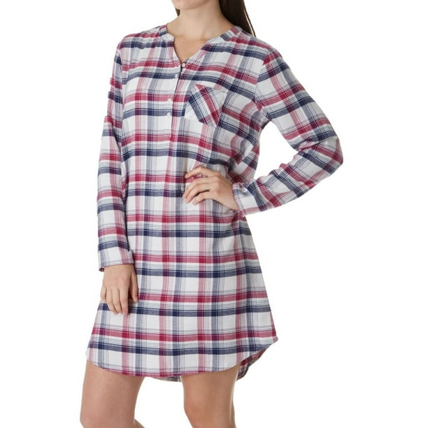 Jockey Women's Jockey Sleepwear 3331310 Plaid Sleepshirt Walmart