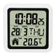 thumbnail image 5 of Reloj de pared con termómetro digital para cocina, pantalla digital grande, pantalla de temperatura versátil, fácil de instalar, resistente al agua, 5 of 8