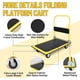thumbnail image 3 of Carretilla Plataforma Plegable con Capacidad de 1100 LBS, Acero, Ruedas PVC de 5", 36"x24", 3 of 7