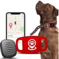thumbnail image 1 of Pet Tracker for Dog, Dog Tracker Smart Pet Location Tracker with Tracker Holder, Item Finder MFi Certificated Tracking Device, No Monthly Fee, Works with Find My (iOS Only) Not GPS Tracker Red, 1 of 7
