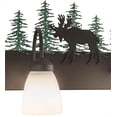 thumbnail image 3 of Meyda Tiffany 185875 Wandering Moose 4 Light 35" Wide Vanity Light - Green, 3 of 4