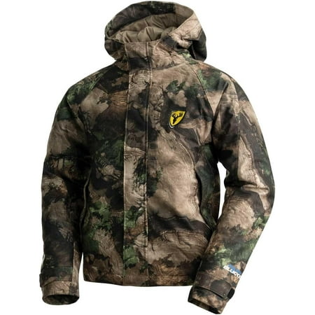 Blocker Outdoors Drencher Youth Insulated Late Season Breathable Waterproof Hooded Full Zip Rain Hunting Jacket