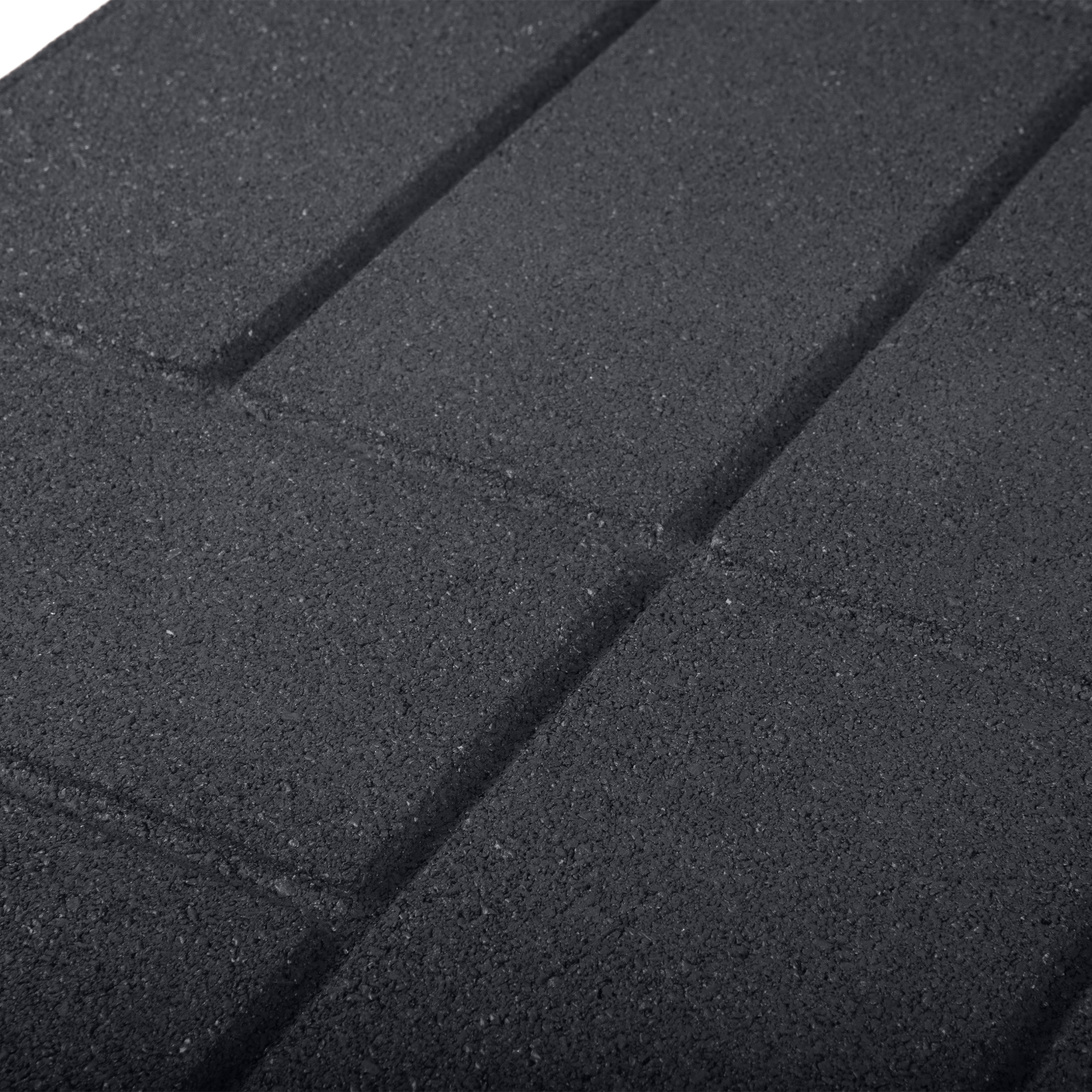 Pure Garden Rubber Deck Tiles 8-Pack - 28SQFT Outdoor Flooring Pavers, Gray