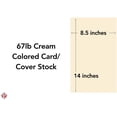 thumbnail image 5 of Cream Menu Legal Size 8.5 x 14 Inches 67 Vellum Bristol Lightweight Card Stock Paper Cover | 1 Ream of 250 Sheets Per Pack, 5 of 5