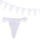 thumbnail image 1 of 1 Pcs 50 Feet Banderas de Triángulo Blancas para Colgar en Fiestas, Bodas, Decoraciones de Cumpleaños, 1 of 7