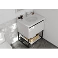 thumbnail image 6 of Alto 30" White Bathroom Vanity with Pure White Phoenix Stone Countertop, 6 of 8