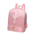 thumbnail image 2 of Mochila de ballet, bolsa de ballet, mochila ligera con zapatos separados Rosa estilo A., 2 of 9