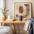 thumbnail image 5 of Abstract Art Shapes Browns Rusts Cream B - Digital Art Geometric Pattern Abstract Mid-Century Modern Minimalist Modern Art Bauhaus Unframed Wall Art Print 10 x 10 inches, 5 of 9