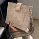 thumbnail image 2 of Bolso Bandolera para Mujer Bolso Tipo Cubo Correa Ancha Bolsos Diarios (blanco), 2 of 9